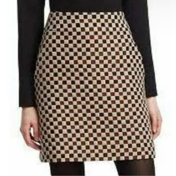 Akris Punto Chess Check Mini Skirt